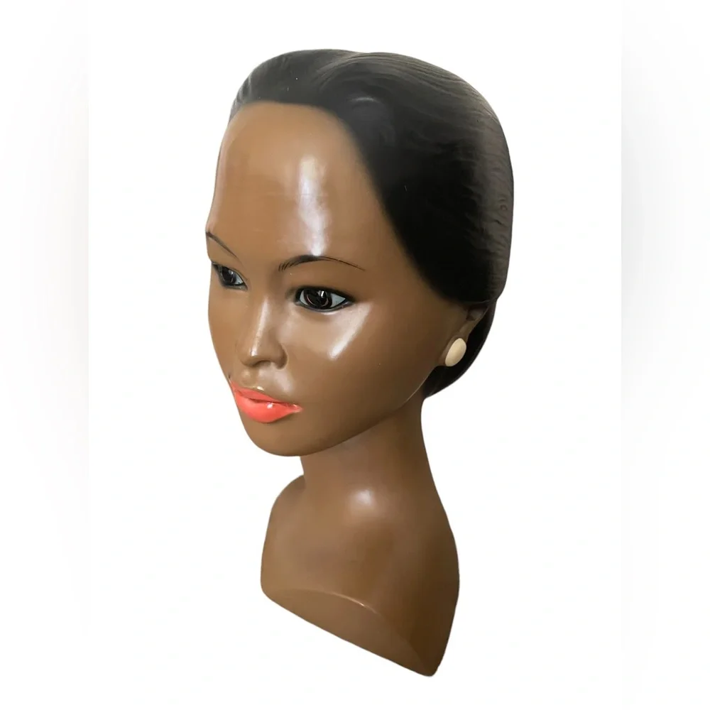 VTG Marwal Chalkware Bust Polynesian Woman - Picture 3 of 9